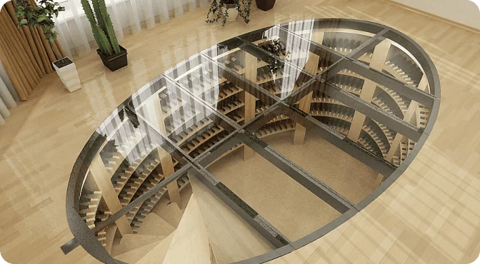 Спиральный винный погреб