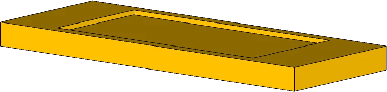 Горизонтальный блок, серия SandyLine Black, 50х300х780 мм