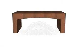 Арочный прямоугольный элемент, серия Cavino, 190х270х500 мм, цвет: какао