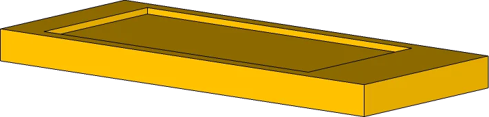 Боковая полка SL71, серия SandyLine Black, 50х300х715 мм